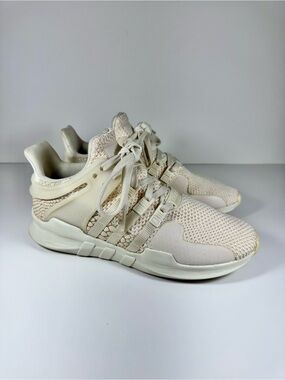 Adidas EQT ADV White Snakeskin Knit Sneakers Low Top Women 7.5 Athletic Running